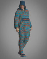 Men's TD Monogram Hoodie & Sweatpants | Blue & Orange