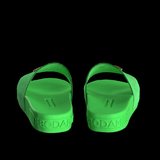 TEBO DAMBE Velvet Designer Slides - Green