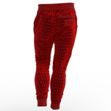 Men's Luxury TD Monogram Embossed Sports Jacket & Sweatpants | Red Velvet